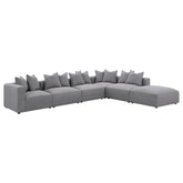 Coaster Jennifer 6-piece Tight Seat Modular Sectional Grey Model 551594-SET